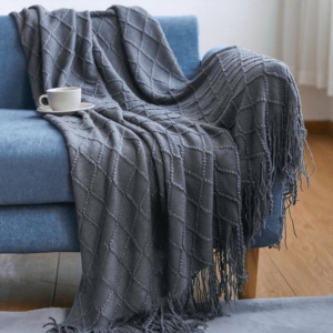 Throw Blanket Scandinave grey